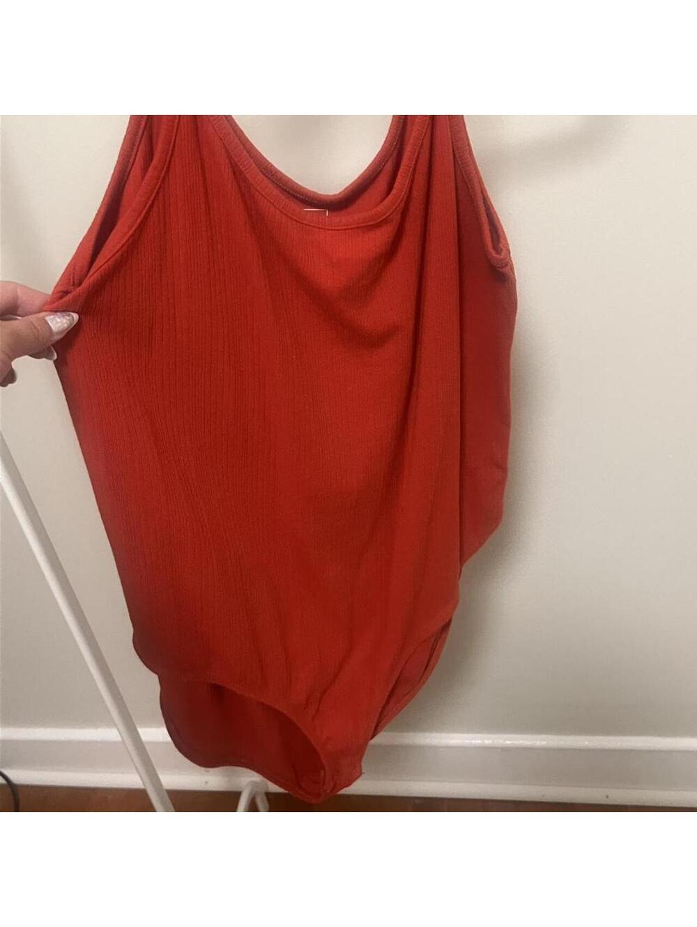 Gap Women's Red and Orange Bodysuit